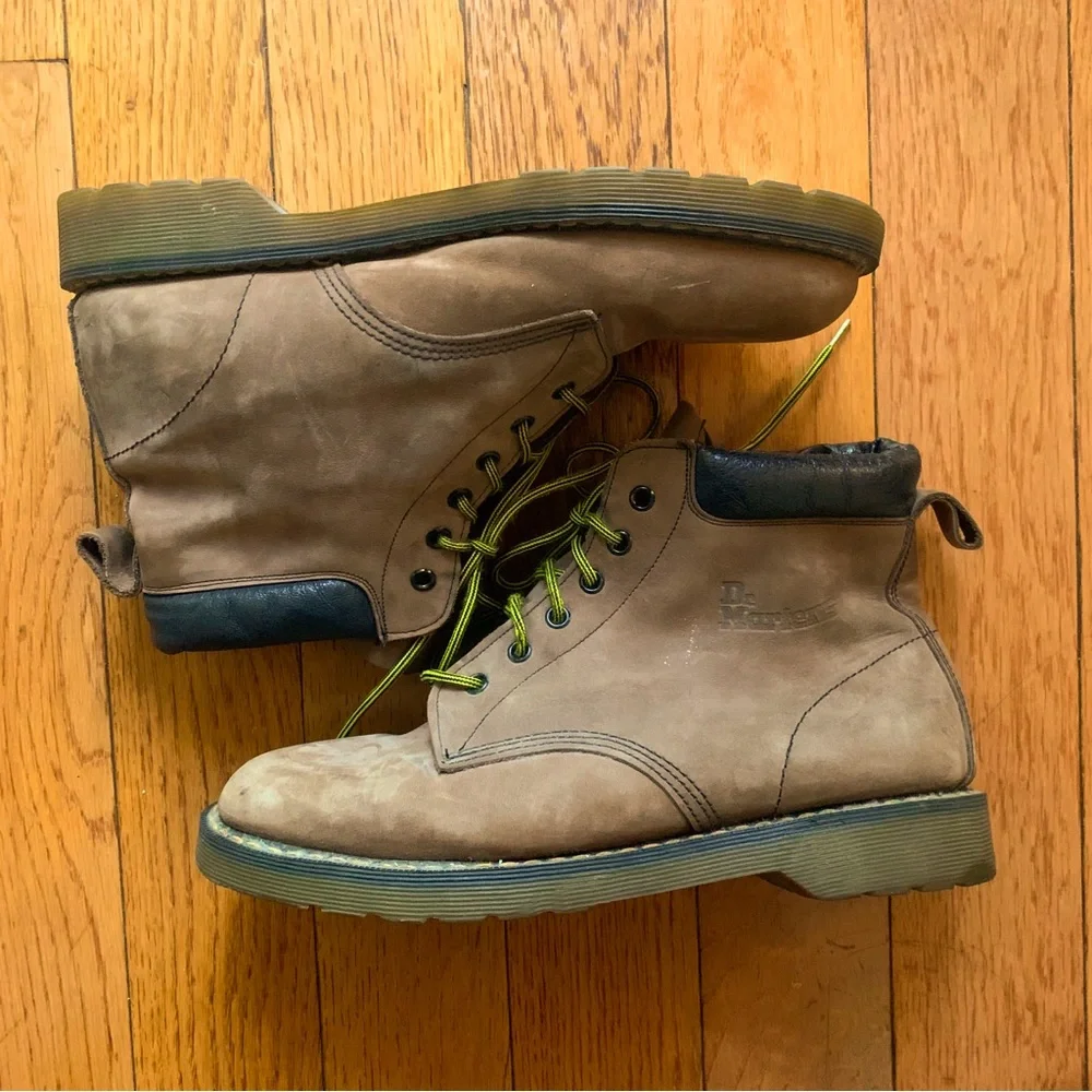 RARE VTG Dr. Martens Made in England 939 Leather Tan Boots Size 10 - Picture 6 of 9